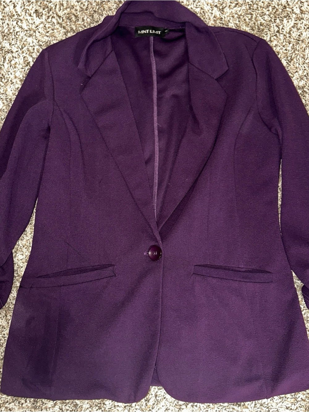 Women's Purple Blazer Jacket